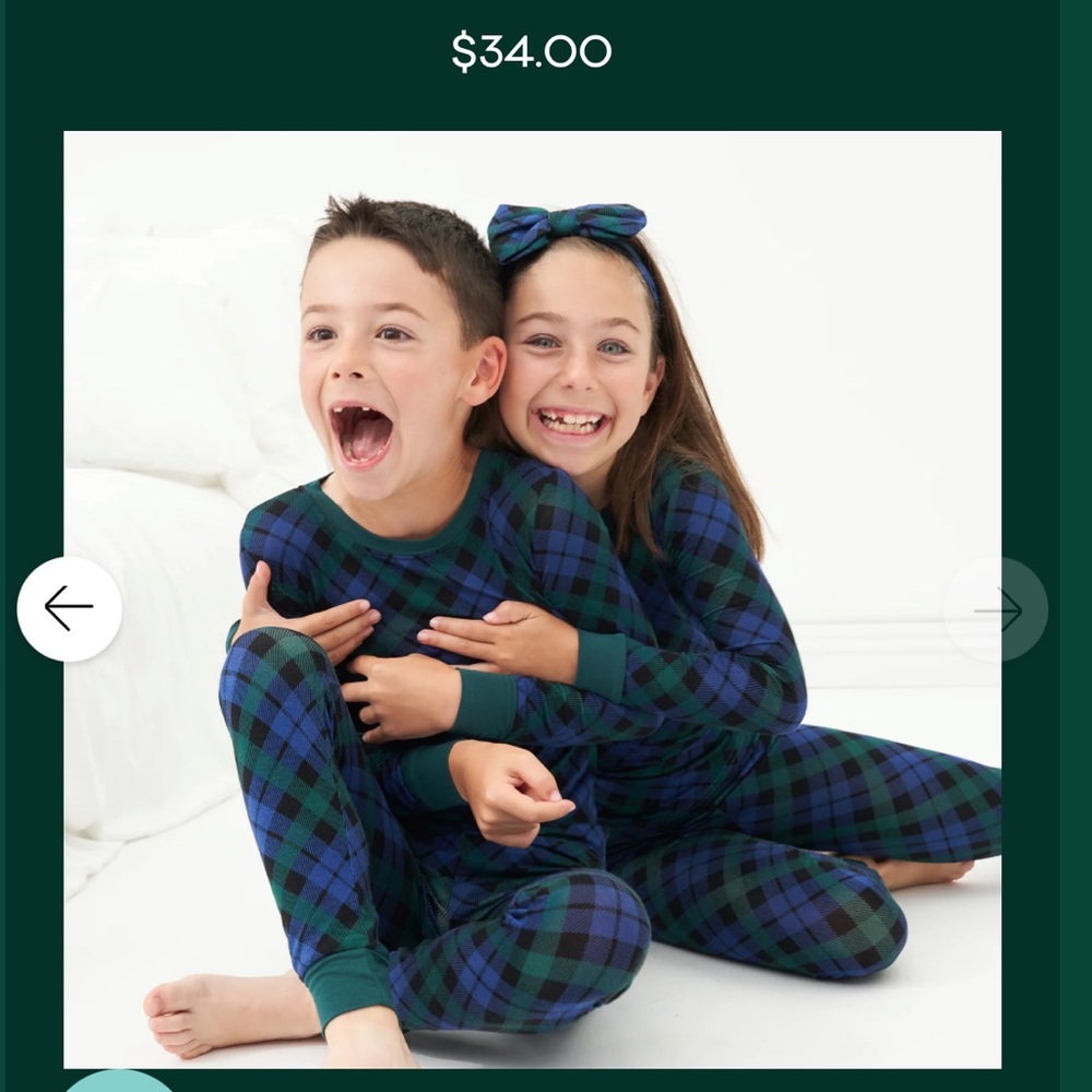 Little Sleepies Holiday pajamas. Child size 12/14